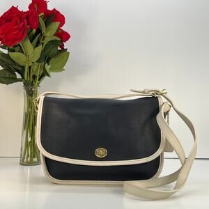 Vintage Coach Spectator City Bag 9667 Navy White Costa Rica 2001